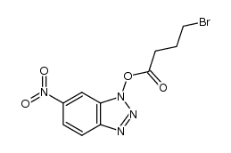 6-nitro-1H-benzo[d][1,2,3]triazol-1-yl 4-bromobutanoate结构式