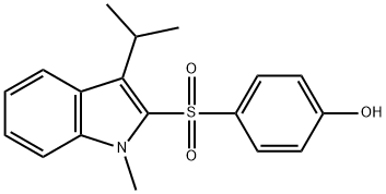 4-(3-Isopropyl-1-methyl-1H-indol-2-ylsulfonyl)phenol Structure