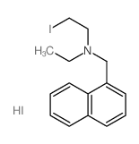 1-Naphthalenemethanamine,N-ethyl-N-(2-iodoethyl)-, hydriodide (1:1) structure