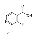3-Fluoro-2-methoxyisonicotinic acid Structure