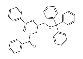 1,2-bis-benzoyloxy-3-trityloxy-propane Structure