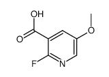 2-fluoro-5-methoxynicotinic acid Structure