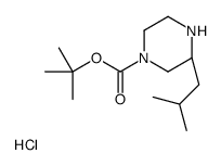 (R)-4-N-BOC-2-ISOBUTYLPIPERAZINE-HCl Structure