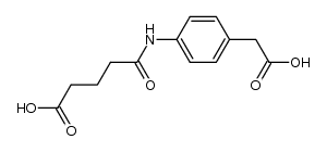 5-((4-(carboxymethyl)phenyl)amino)-5-oxopentanoic acid Structure