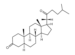 5α-cholestane-3,22-dione Structure