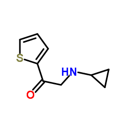 2-(Cyclopropylamino)-1-(2-thienyl)ethanone Structure