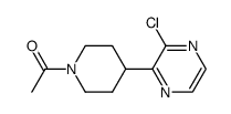 1-(4-(3-chloropyrazin-2-yl)piperidin-1-yl)ethanone Structure