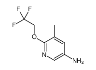5-methyl-6-(2,2,2-trifluoroethoxy)pyridin-3-amine结构式