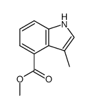 methyl 3-methyl-1H-indole-4-carboxylate结构式