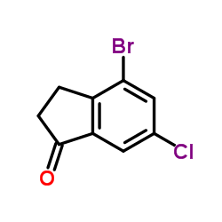 4-Bromo-6-chloro-2,3-dihydro-1H-inden-1-one Structure