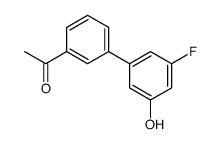 1-[3-(3-fluoro-5-hydroxyphenyl)phenyl]ethanone结构式