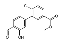 methyl 4-chloro-3-(4-formyl-3-hydroxyphenyl)benzoate Structure