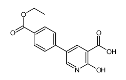 5-(4-ethoxycarbonylphenyl)-2-oxo-1H-pyridine-3-carboxylic acid结构式