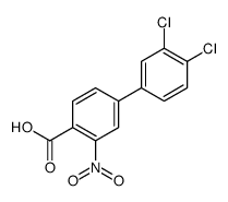 4-(3,4-dichlorophenyl)-2-nitrobenzoic acid结构式