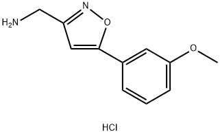 1-[5-(3-methoxyphenyl)isoxazol-3-yl]methanamine Structure