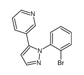 3-(1-(2-BROMOPHENYL)-1H-PYRAZOL-5-YL)PYRIDINE结构式