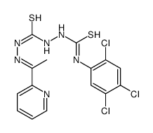 1-[(E)-1-pyridin-2-ylethylideneamino]-3-[(2,4,5-trichlorophenyl)carbamothioylamino]thiourea结构式