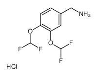 [3,4-bis(difluoromethoxy)phenyl]methanamine,hydrochloride结构式