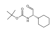 tert-butyl (S)-(1-cyclohexyl-2-oxoethyl)carbamate结构式