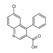 6-chloro-4-phenylquinoline-3-carboxylic acid Structure