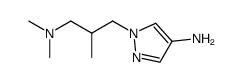 1-(3-(dimethylamino)-2-methylpropyl)-1H-pyrazol-4-amine结构式