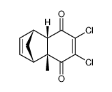 rac-6,7-dichloro-1,4,4a,8,8aα-tetrahydro-4aα-methyl-1α,4α-methanonaphthalin-5,8-dion Structure