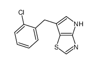 6-(2-chlorobenzyl)-4H-pyrrolo[2,3-d][1,3]thiazole结构式