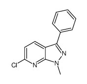 6-chloro-1-methyl-3-phenyl-1H-pyrazolo[3,4-b]pyridine结构式