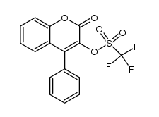 2-oxo-4-phenyl-2H-chromen-3-yl trifluoromethanesulfonate结构式