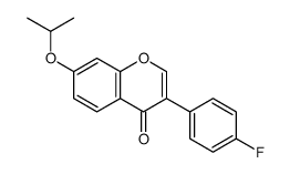 3-(4-fluorophenyl)-7-propan-2-yloxychromen-4-one结构式