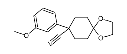 8-(3-methoxy-phenyl)-1,4-dioxa-spiro[4.5]decane-8-carbonitrile Structure