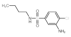 3-Amino-N-butyl-4-chlorobenzenesulfonamide Structure
