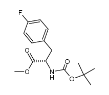 (S)-2-TERT-BUTOXYCARBONYLAMINO-3-(4-FLUORO-PHENYL)-PROPIONIC ACID METHYL ESTER Structure