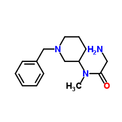 N-(1-Benzyl-3-piperidinyl)-N-methylglycinamide结构式