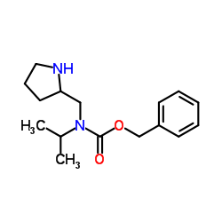 Benzyl isopropyl(2-pyrrolidinylmethyl)carbamate Structure