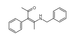 4-(benzylamino)-3-phenylpent-3-en-2-one结构式