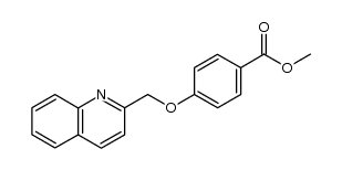 4-(2-Quinolinylmethoxy)benzoic acid methyl ester结构式