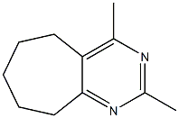 5H-Cycloheptapyrimidine, 6,7,8,9-tetrahydro-2,4-dimethyl-结构式