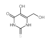4(1H)-Pyrimidinone,2,3-dihydro-5-hydroxy-6-(hydroxymethyl)-2-thioxo-结构式