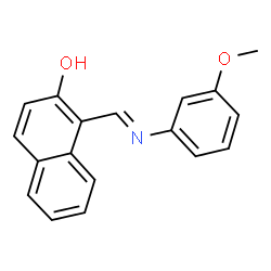 1-{[(3-methoxyphenyl)imino]methyl}-2-naphthol structure