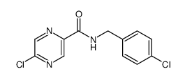 5-chloro-N-(4-chlorobenzyl)pyrazine-2-carboxamide Structure