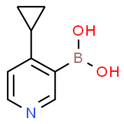 B-(4-cyclopropyl-3-pyridinyl)boronic acid Structure