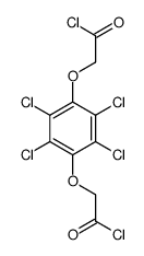 2-[2,3,5,6-tetrachloro-4-(2-chloro-2-oxoethoxy)phenoxy]acetyl chloride结构式