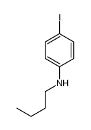 N-butyl-4-iodoaniline结构式