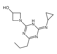 1-[4-(cyclopropylamino)-6-propyl-1,3,5-triazin-2-yl]azetidin-3-ol Structure