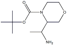 3-(1-氨基乙基)吗啉-4-甲酸叔丁酯结构式