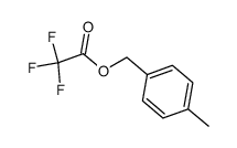 4-methylbenzyl trifluoroacetate Structure