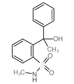 Benzenesulfonamide,2-(1-hydroxy-1-phenylethyl)-N-methyl- Structure