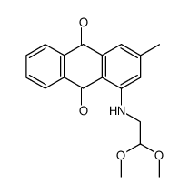 1-((2,2-dimethoxyethyl)amino)-3-methylanthracene-9,10-dione Structure