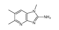2-AMINO-1,5,6-TRIMETHYLIMIDAZO(4,5-B)PYRIDINE结构式